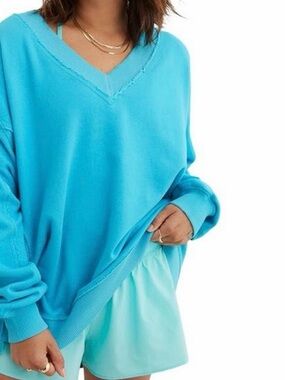 ⚡️Aerie Vacay Everyday Turquoise V-Neck Pullover